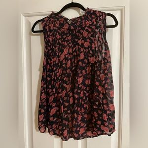 Lucky Brand Floral sleeveless women's top